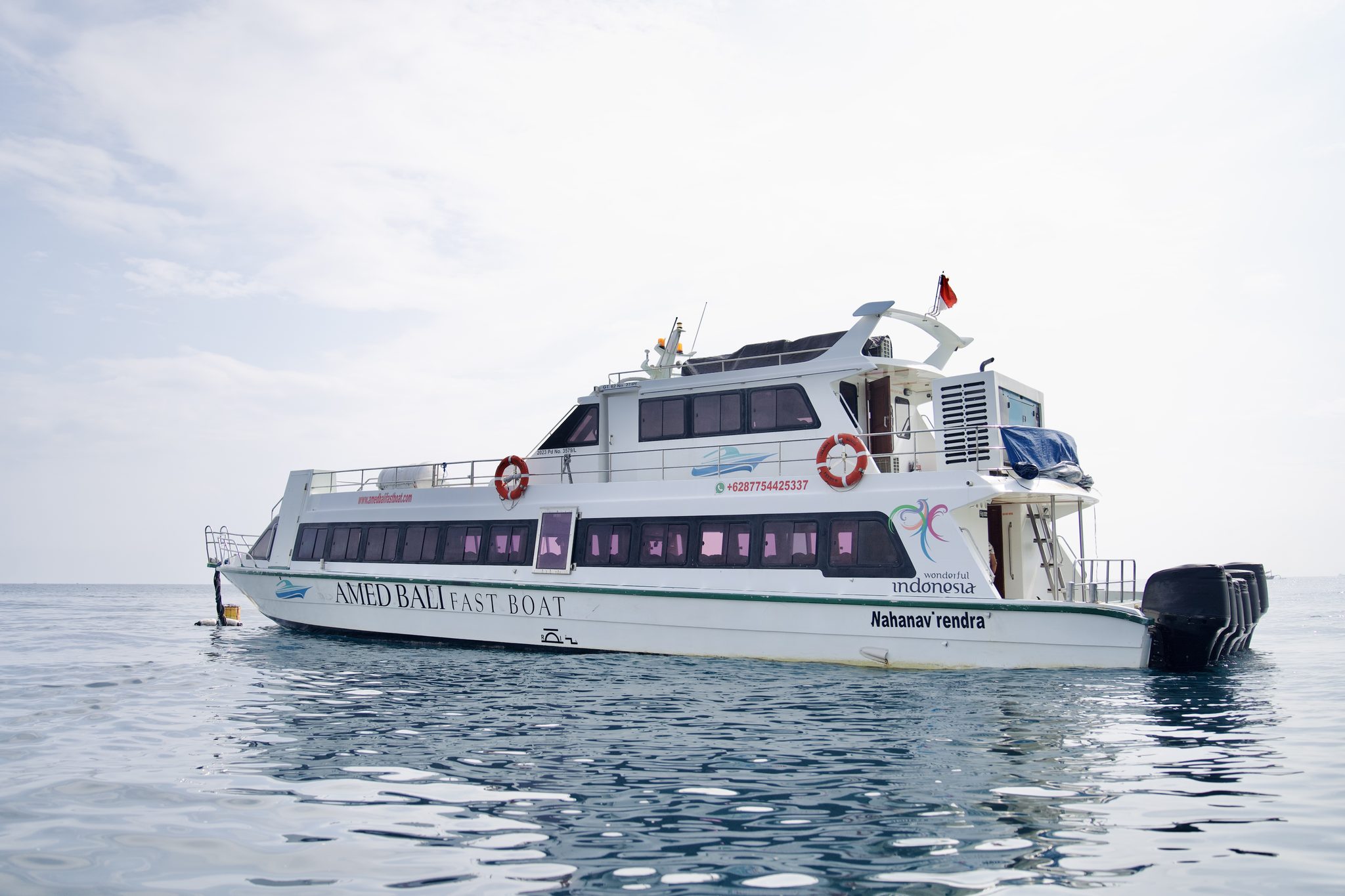 Fastboat crossing between Amed and Gili Air