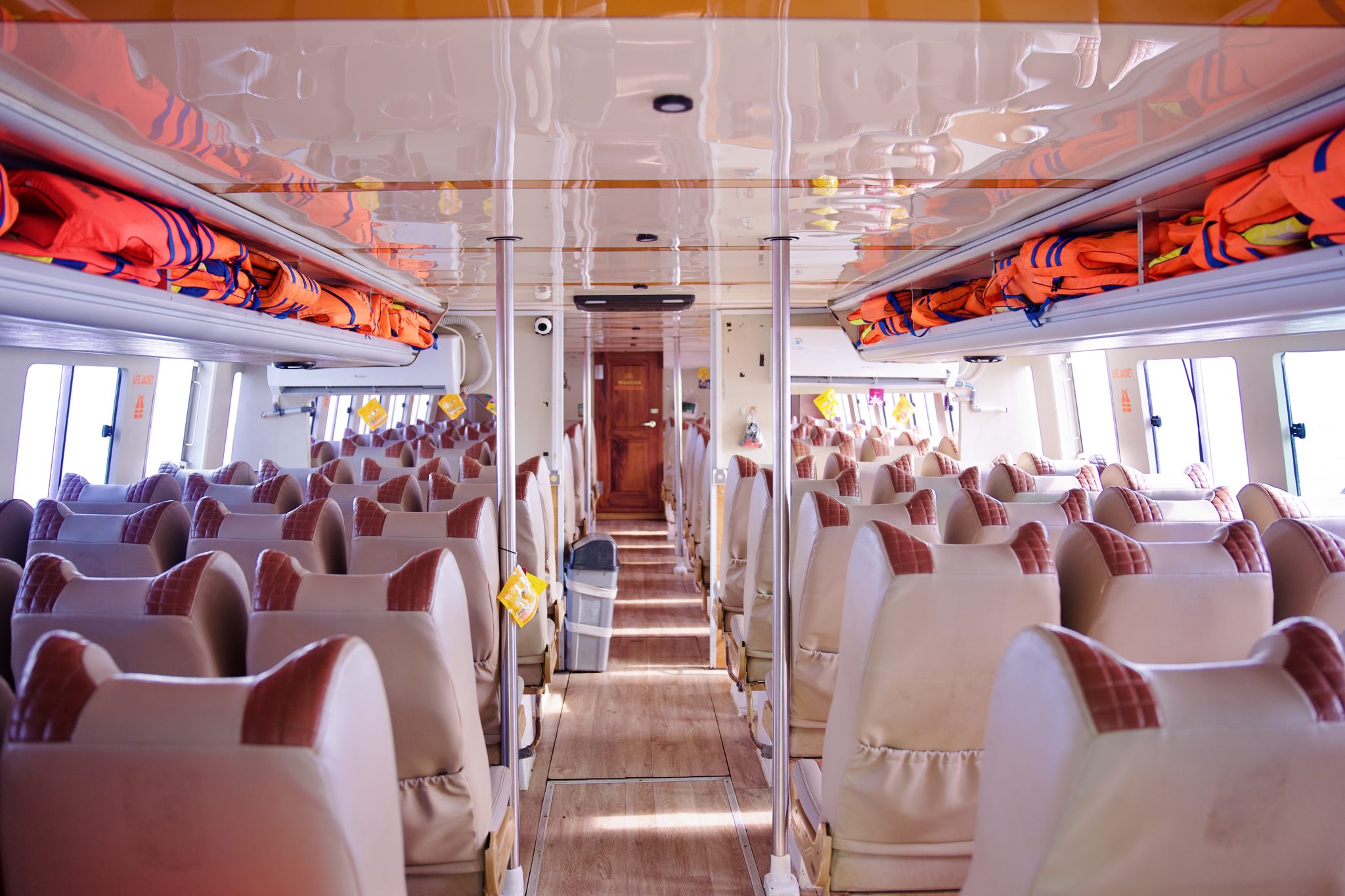 Fastboat departing from Amed, Bali