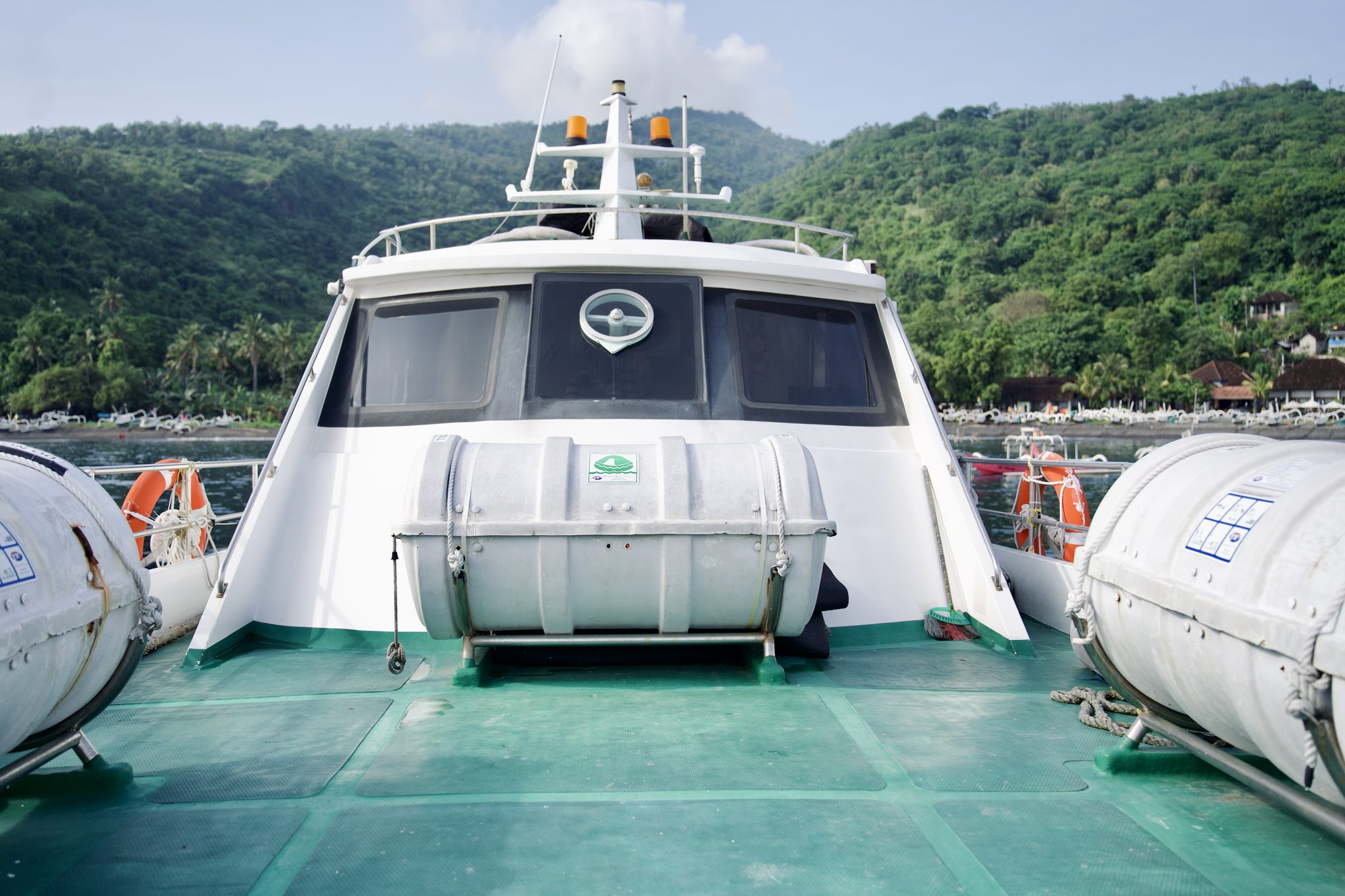 Fastboat crossing between the Gili Islands and Amed